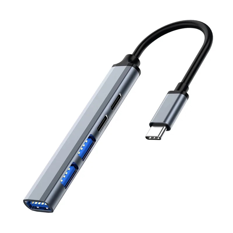 USB-C a Multiport Dock 5 in 1, 2xUSB-C + 3xUSB-A
